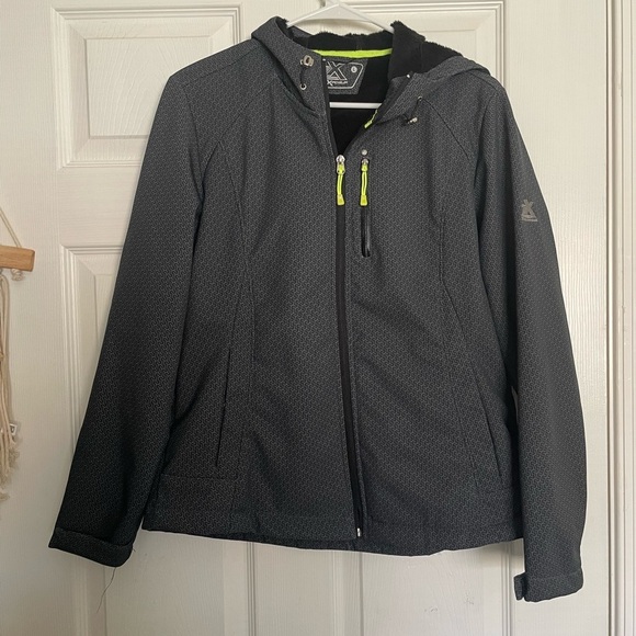 ZeroXposur Jackets & Blazers - ZeroXposur Grey/Black Jacket with Neon Highlights Size Large Juniors